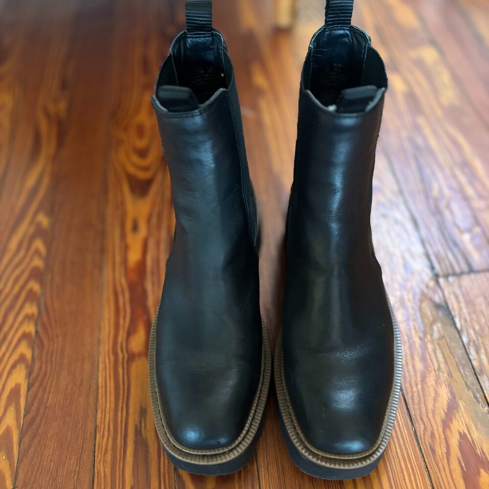 Sam Edelman Laguna Chelsea Boots in Black Leather, Size 8.5 - Picture 5 of 12